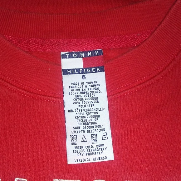 6 Tommy Filfiger red sweetshirt - Picture 5 of 5